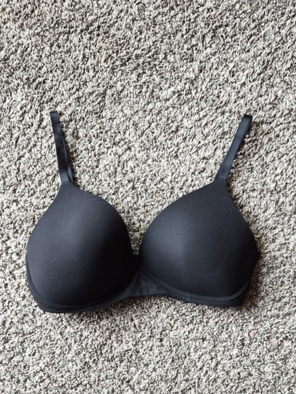 Auden Black Lightly Lined Wirefree Luxury Collection Bra Size 38D